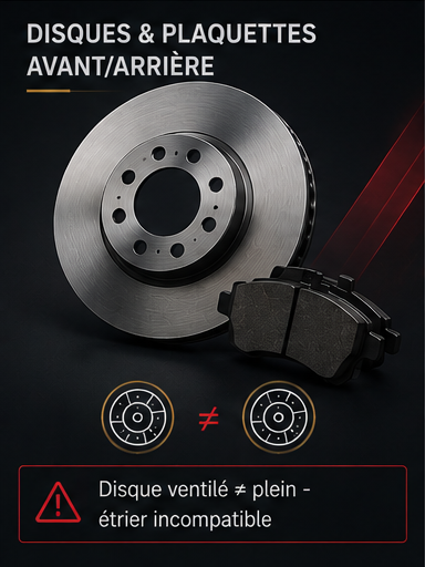 Disques & plaquettes avant/arrière