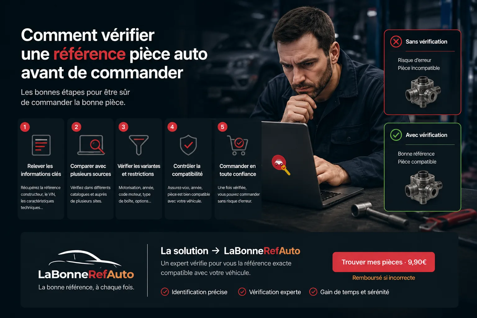 Comment vérifier une référence pièce auto avant de commander - LaBonneRefAuto